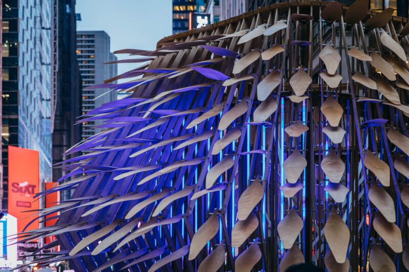 The Living Lantern art installation illuminates New York City