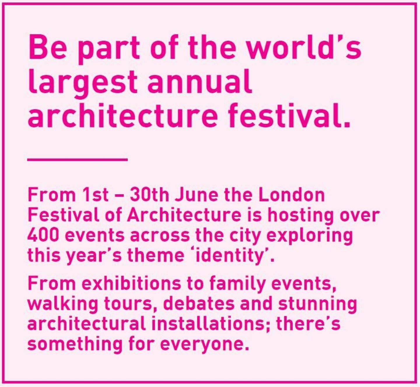 Elliott Wood - Patrons of the London Festival of Architecture