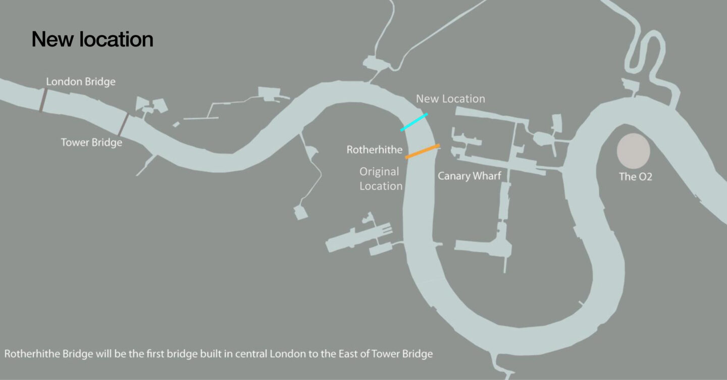 Rotherhithe Bridge will be the first bridge to be built in central London to the East of Tower Bridge